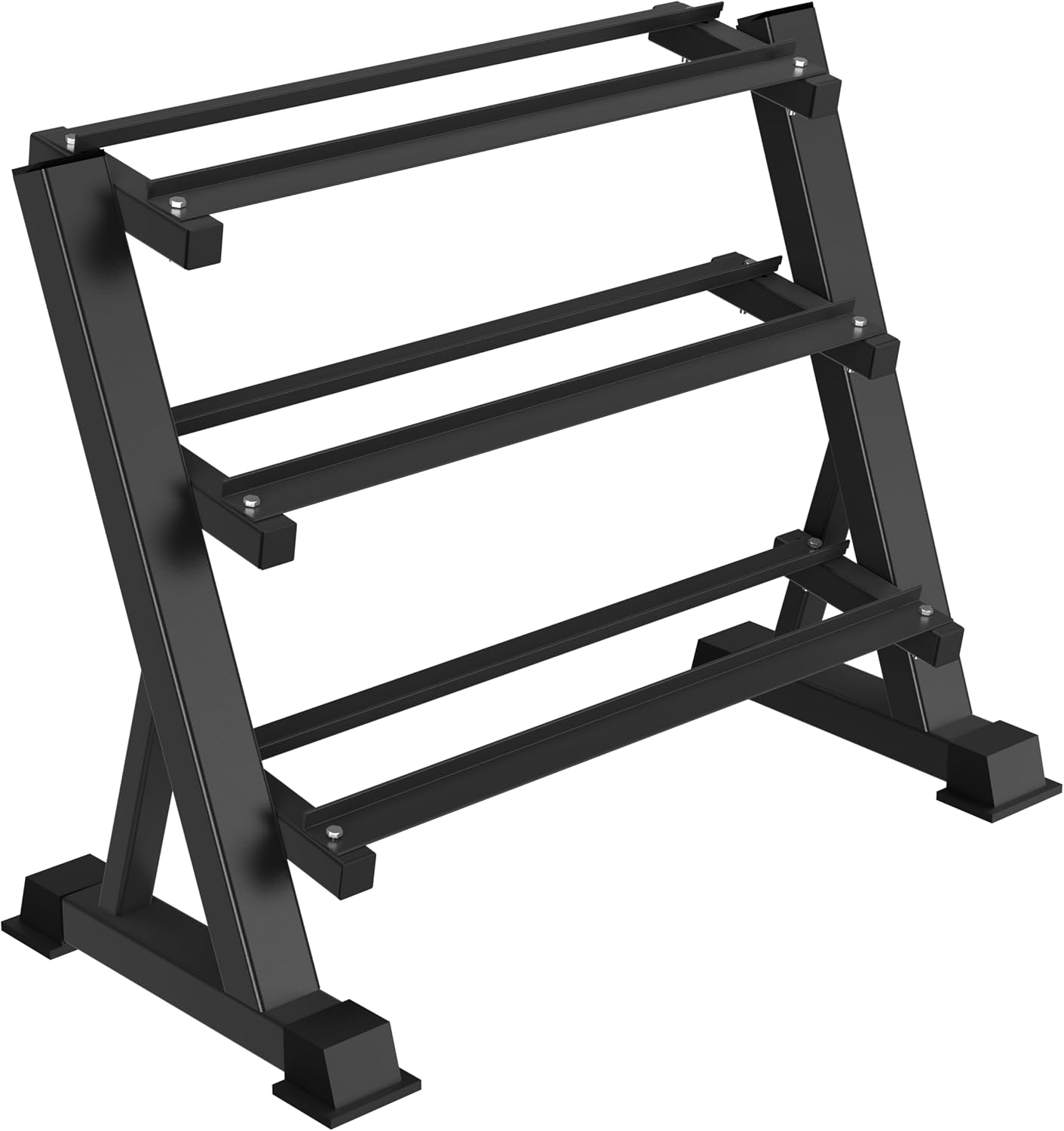 Home Gym Gym - Wytrzymały, trzypoziomowy stojak na hantle, komercyjny