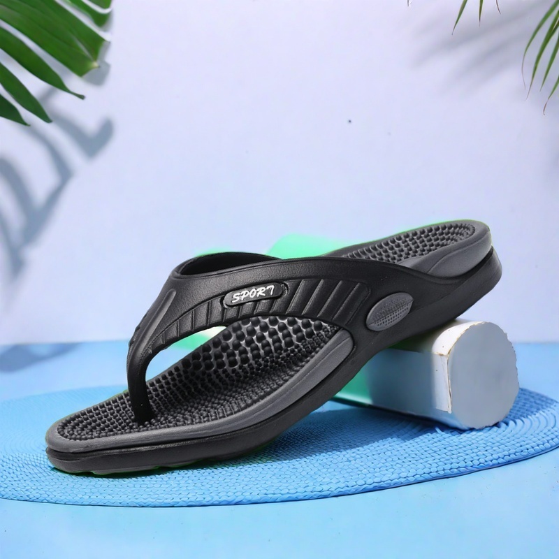 Home Gym Fitness - Męskie klapki japonki letnie antypoślizgowe lekkie