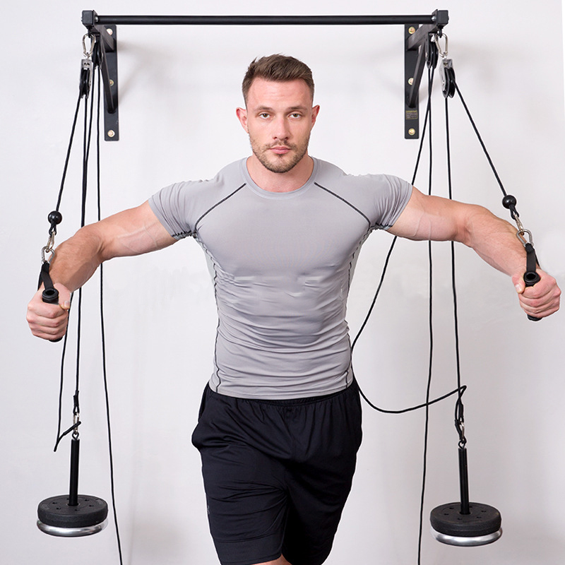 Home Gym Diy Pulley System - Naścienny DIY Fitness Pulley Cable Machine