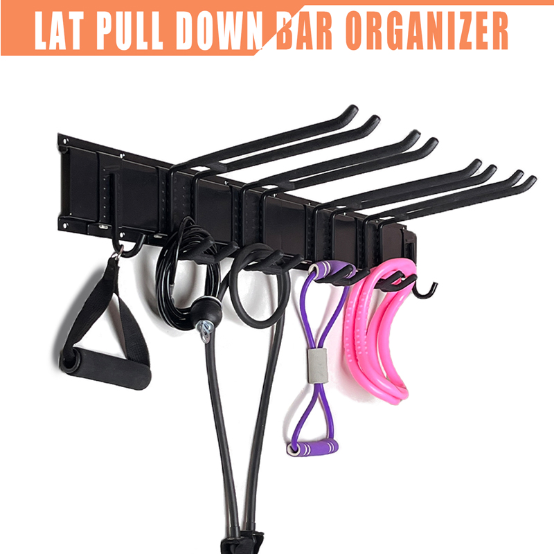 Home Gym Rack With Cables - Naścienny stojak do przechowywania akcesoriów do