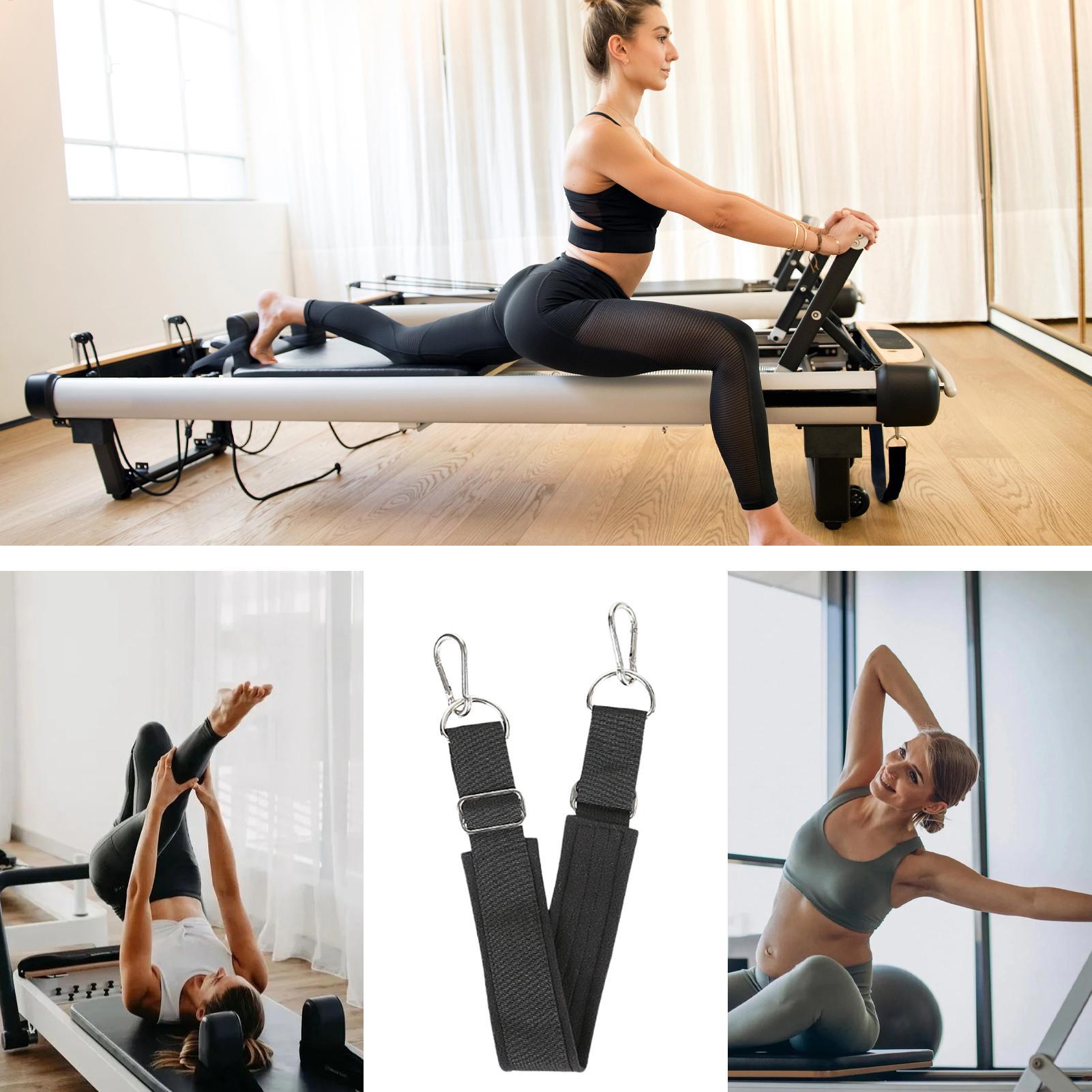 Home Gym Yoga - Pasek do pilatesu, pogrubiony, regulowany, antypoślizgowy,