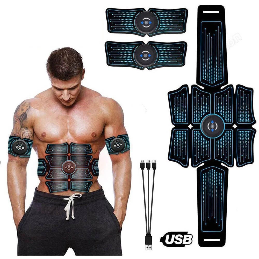 Home Gym Options - Stymulator mięśni brzucha EMS, elektryczny masażer