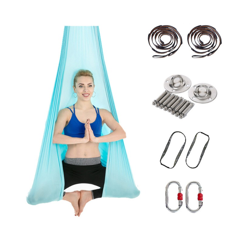Home Gym Equipment Set - Zestaw do aerial jogi: hamak rozciągliwy