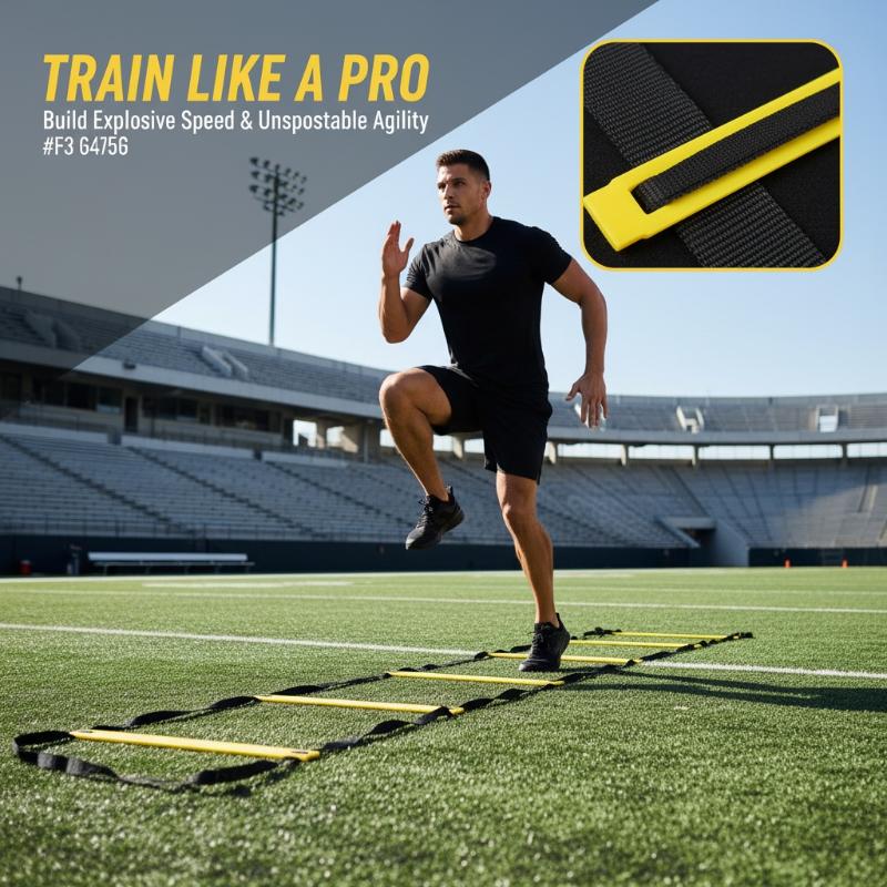 Agility Ladder Speed - Drabinki do treningu zwinności, lekkie nylonowe
