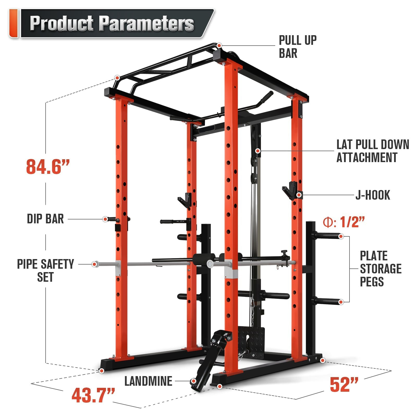 Home Gym Fitness - Wielofunkcyjna klatka siłowa do domowej siłowni