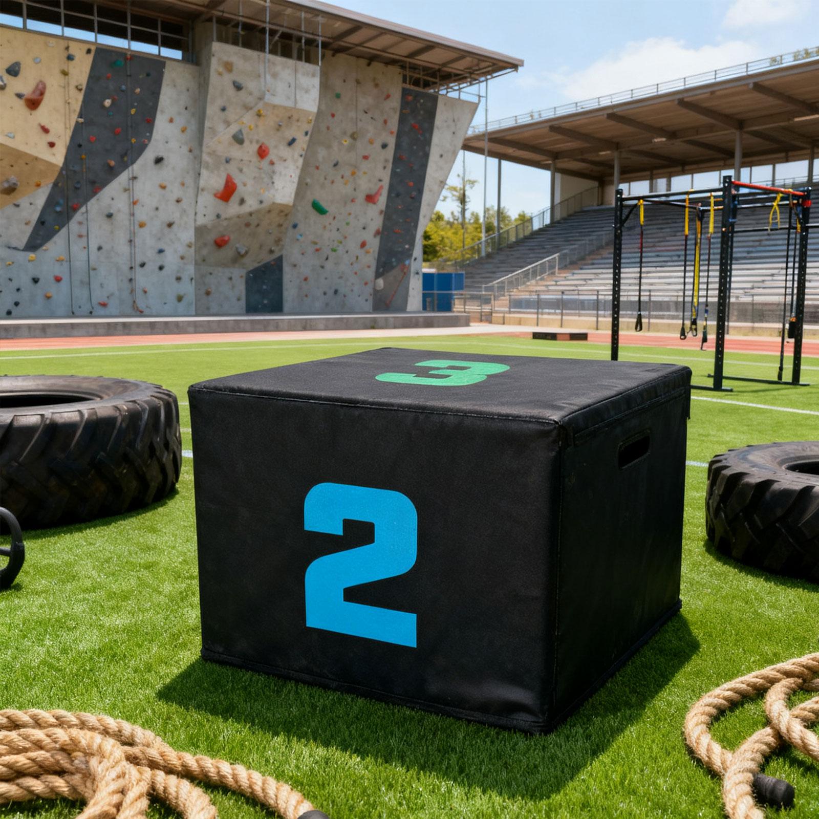 Home Gym Jump Box - Platforma do ćwiczeń plyometrycznych z PVC,