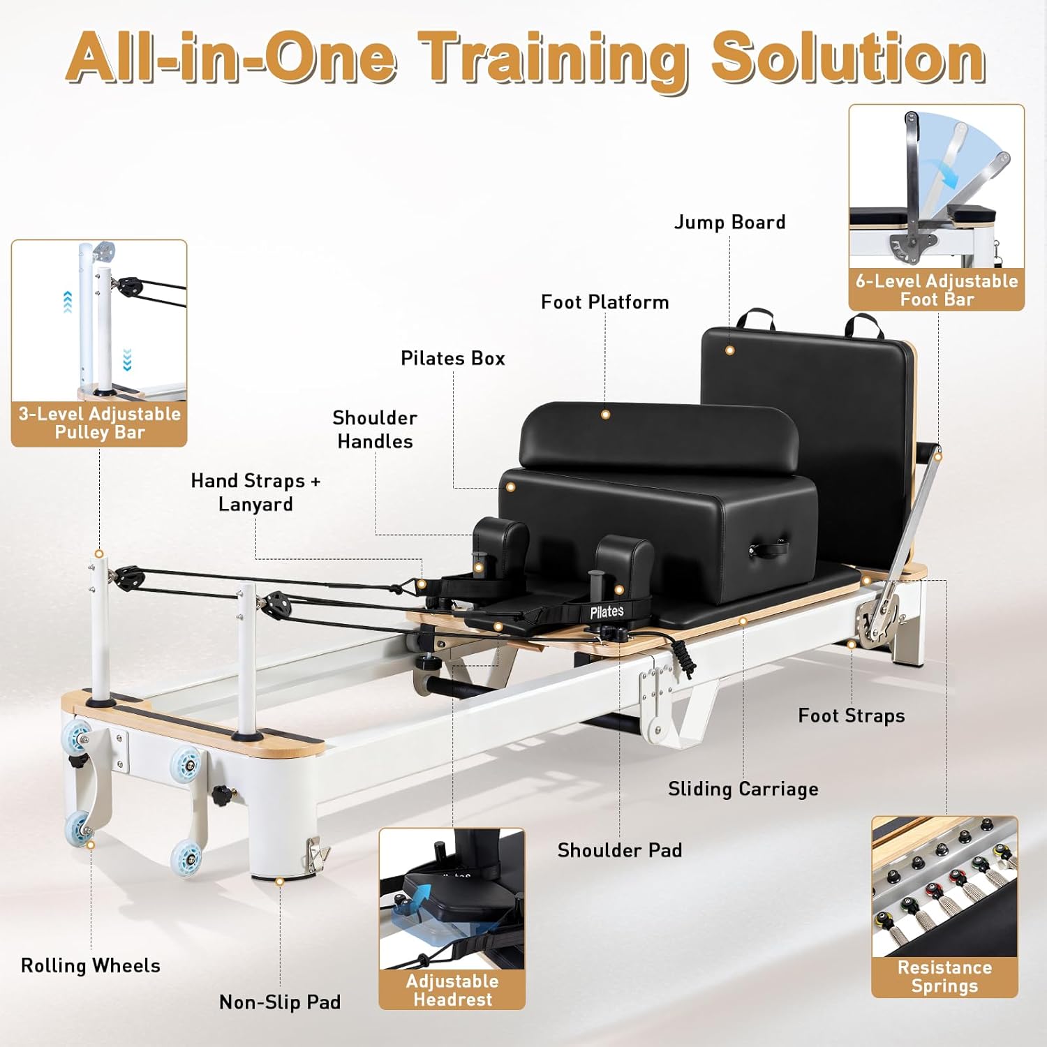 94-calowy aluminiowy reformer  – Home Gym Jump Box recenzja i cena