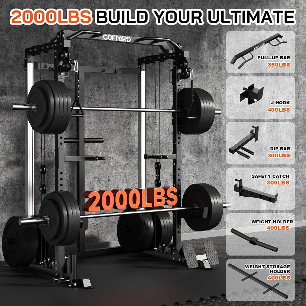 Wielofunkcyjna klatka do przys – Home Gym Rack With Cables recenzja i cena