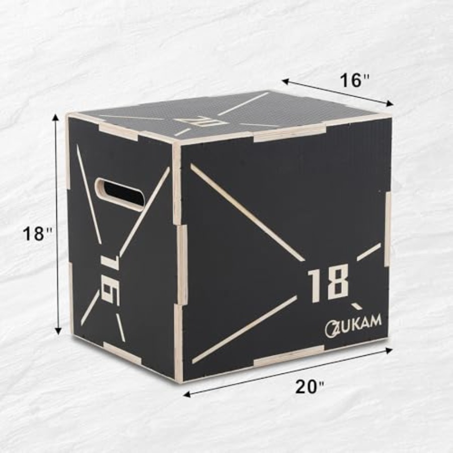 Antypoślizgowa drewniana skrzy – Home Gym Jump Box recenzja i cena