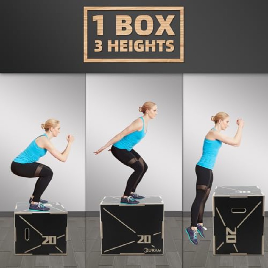 Antypoślizgowa drewniana skrzy – Home Gym Jump Box recenzja i cena