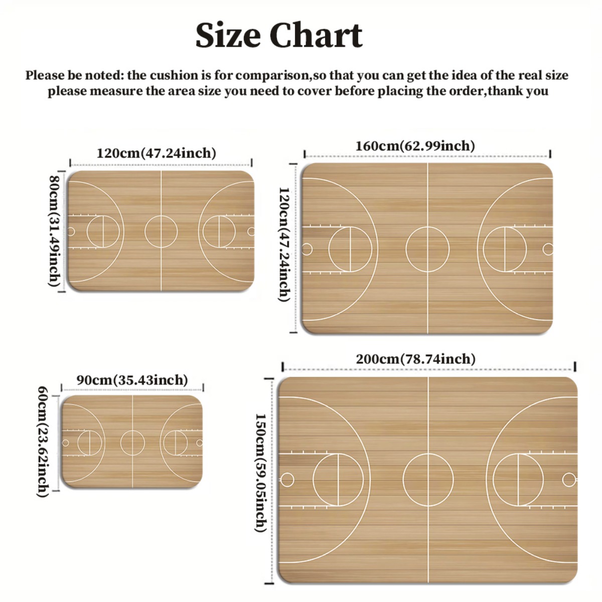 Dywan pluszowy z motywem boisk – Home Gym And Basketball Court recenzja i cena