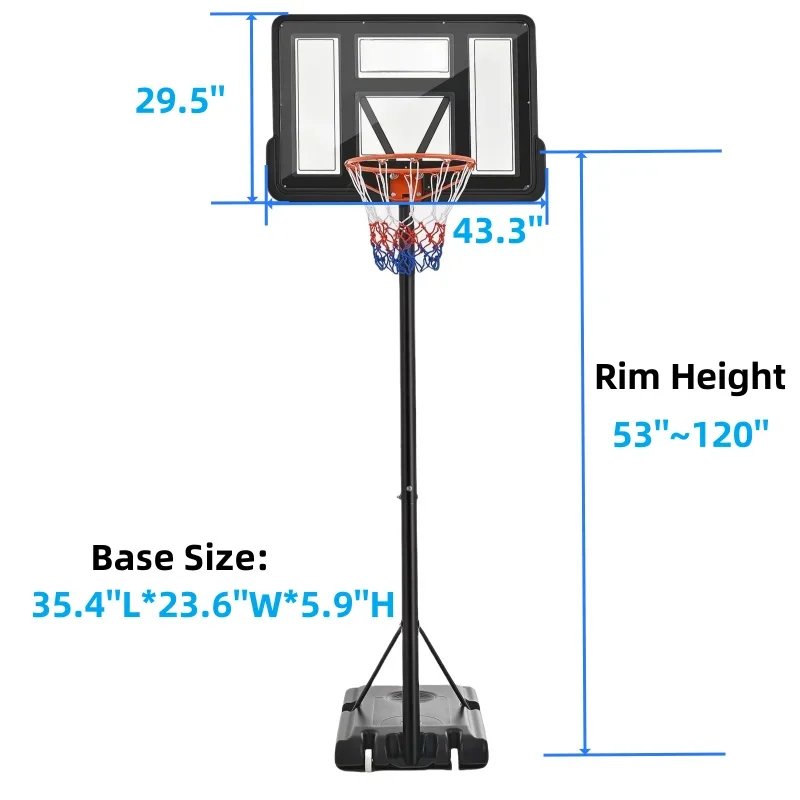 Regulowany, przenośny stojak d – Home Gym And Basketball Court recenzja i cena