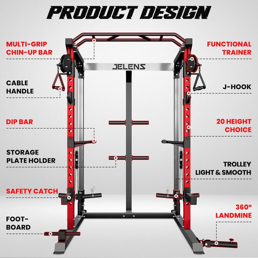 Wielofunkcyjny stojak siłowy 2 – Home Gym Rack With Cables recenzja i cena