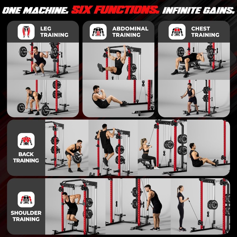 Wielofunkcyjny stojak siłowy 2 – Home Gym Rack With Cables recenzja i cena