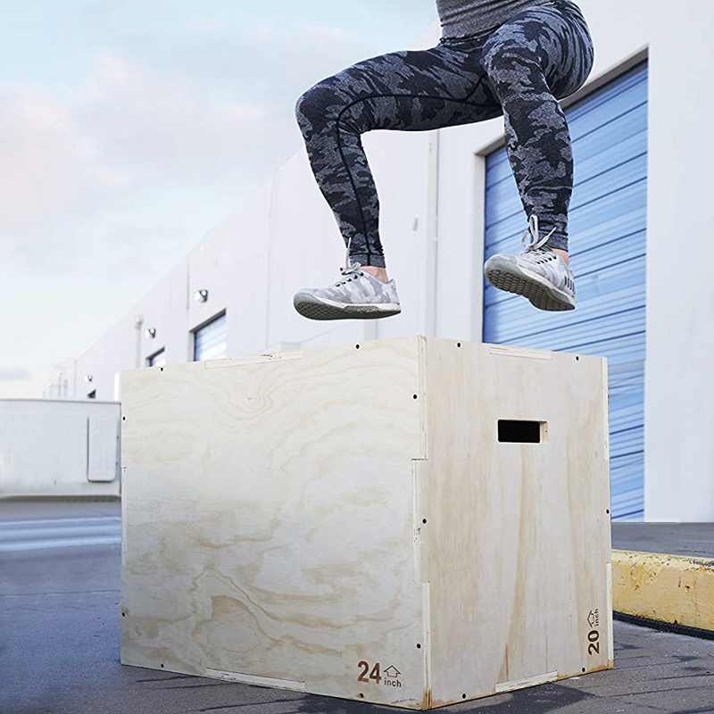 Drewniany skrzynia do ćwiczeń  – Home Gym Jump Box recenzja i cena