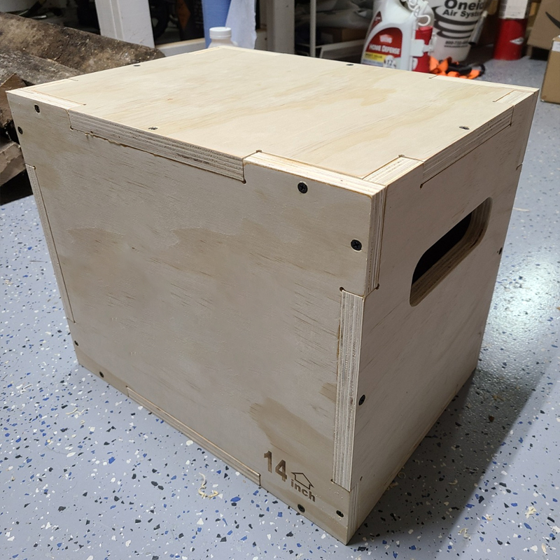 Drewniany skrzynia do ćwiczeń  – Home Gym Jump Box recenzja i cena