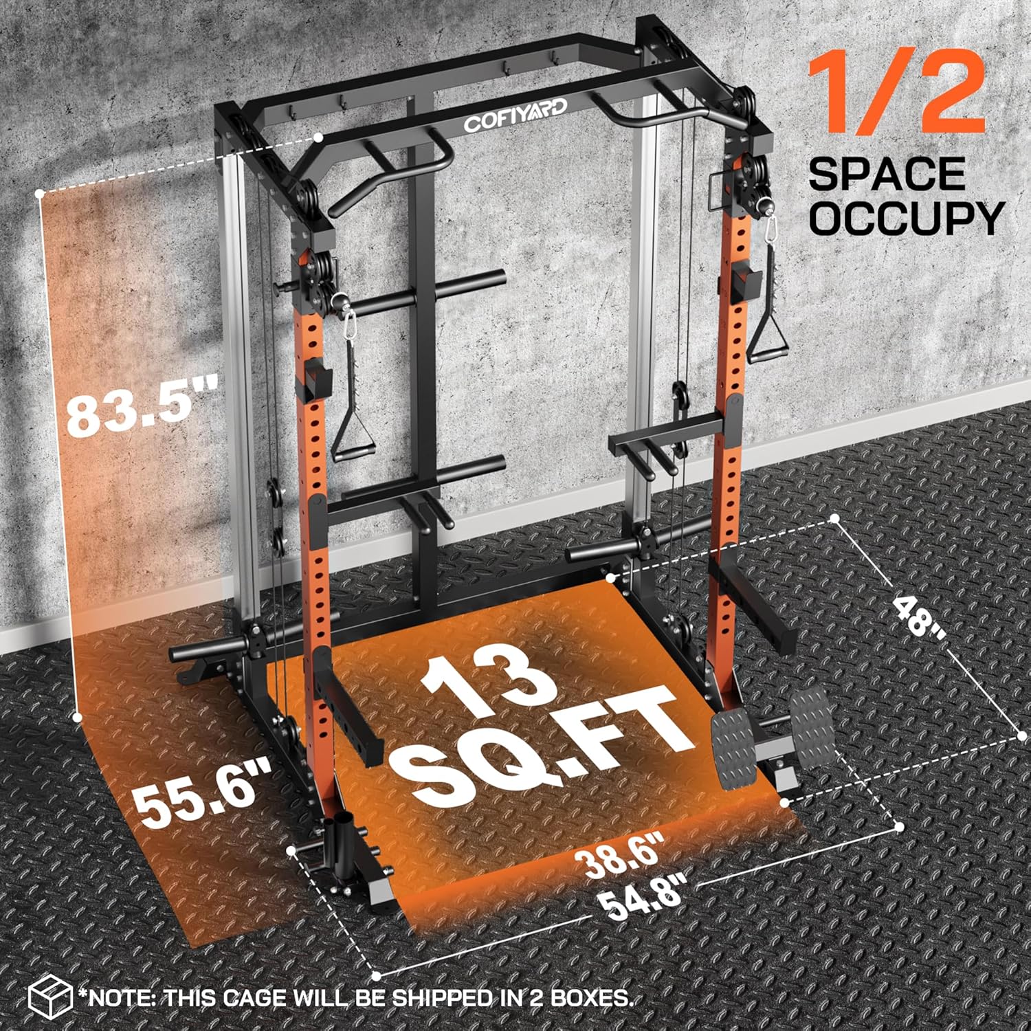 Klatka siłowa, stojak do ćwicz – Home Gym Rack With Cables recenzja i cena