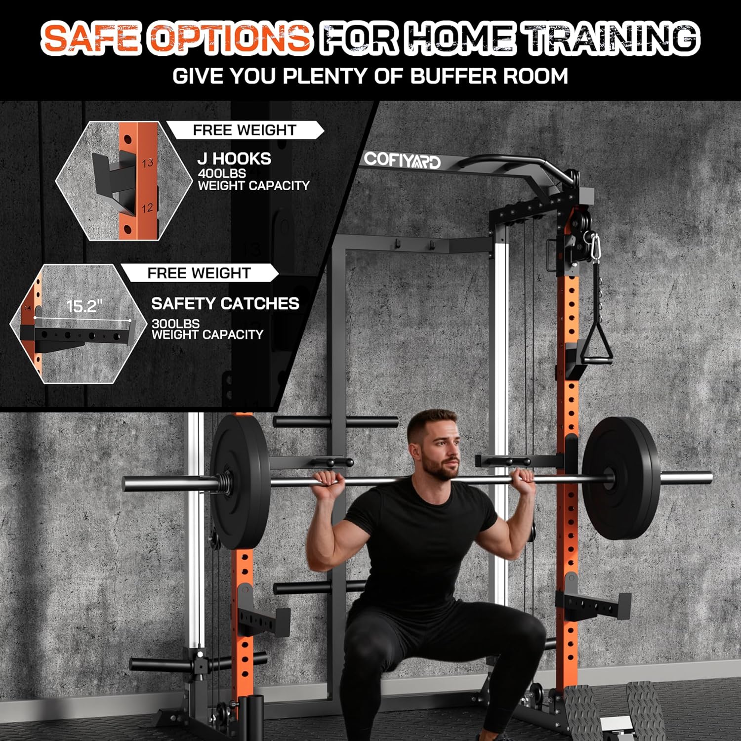Klatka siłowa, stojak do ćwicz – Home Gym Rack With Cables recenzja i cena
