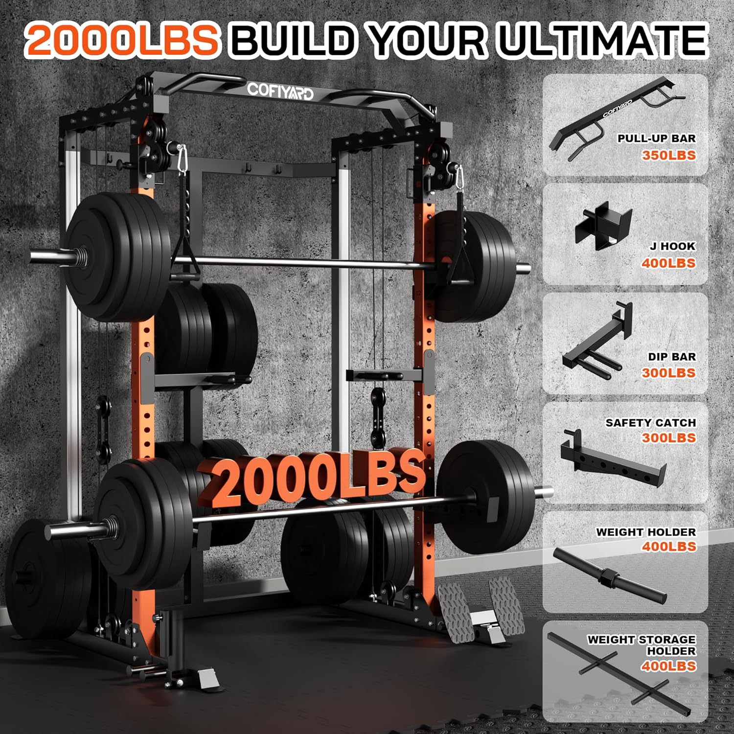 Klatka siłowa, stojak do ćwicz – Home Gym Rack With Cables recenzja i cena