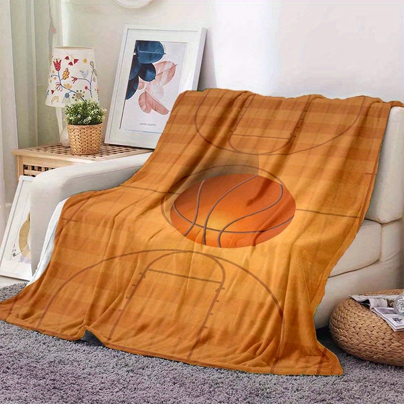 Koc flanelowy z motywem koszyk – Home Gym And Basketball Court recenzja i cena