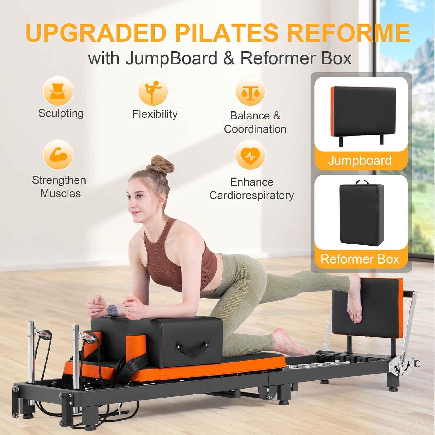 Reformer Pilates, składany spr – Home Gym Jump Box recenzja i cena