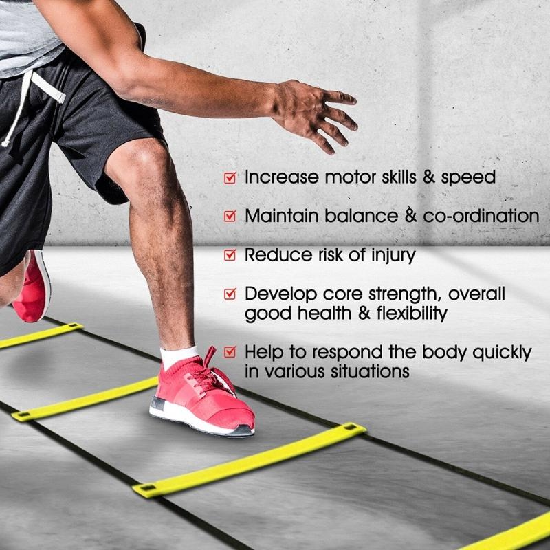 Wytrzymałe drabinki zręczności – Agility Ladder Speed recenzja i cena