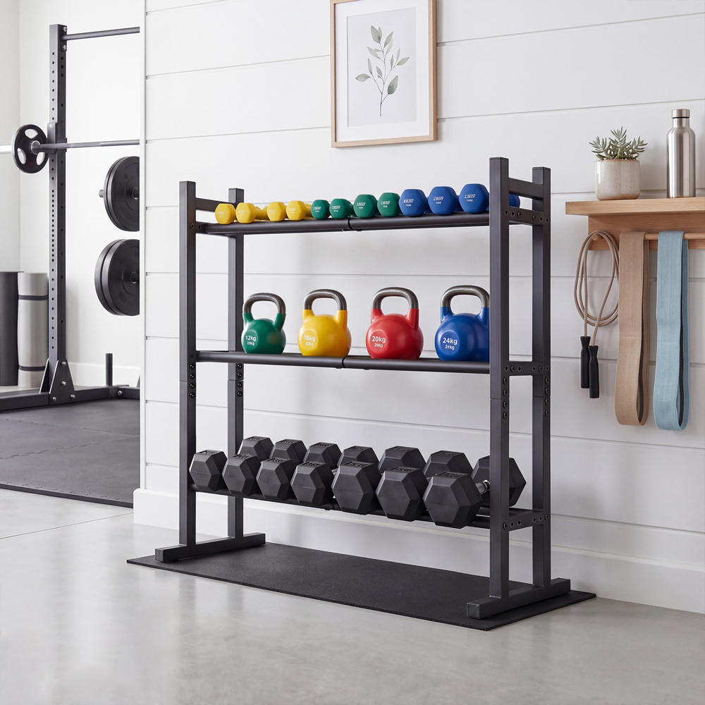 Wytrzymały 3-poziomowy stojak  – Home Gym Gym recenzja i cena