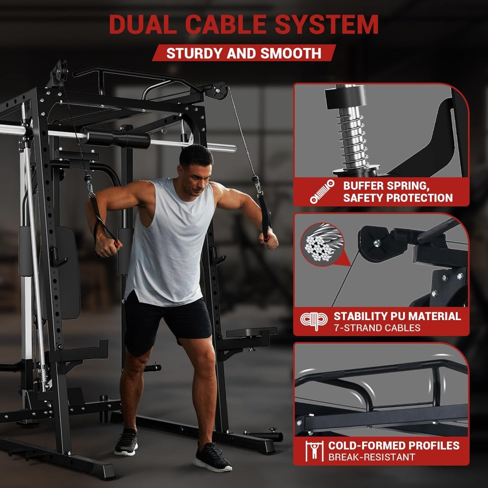 Stojak Smitha, Stojak do Przys – Home Gym Rack With Cables recenzja i cena