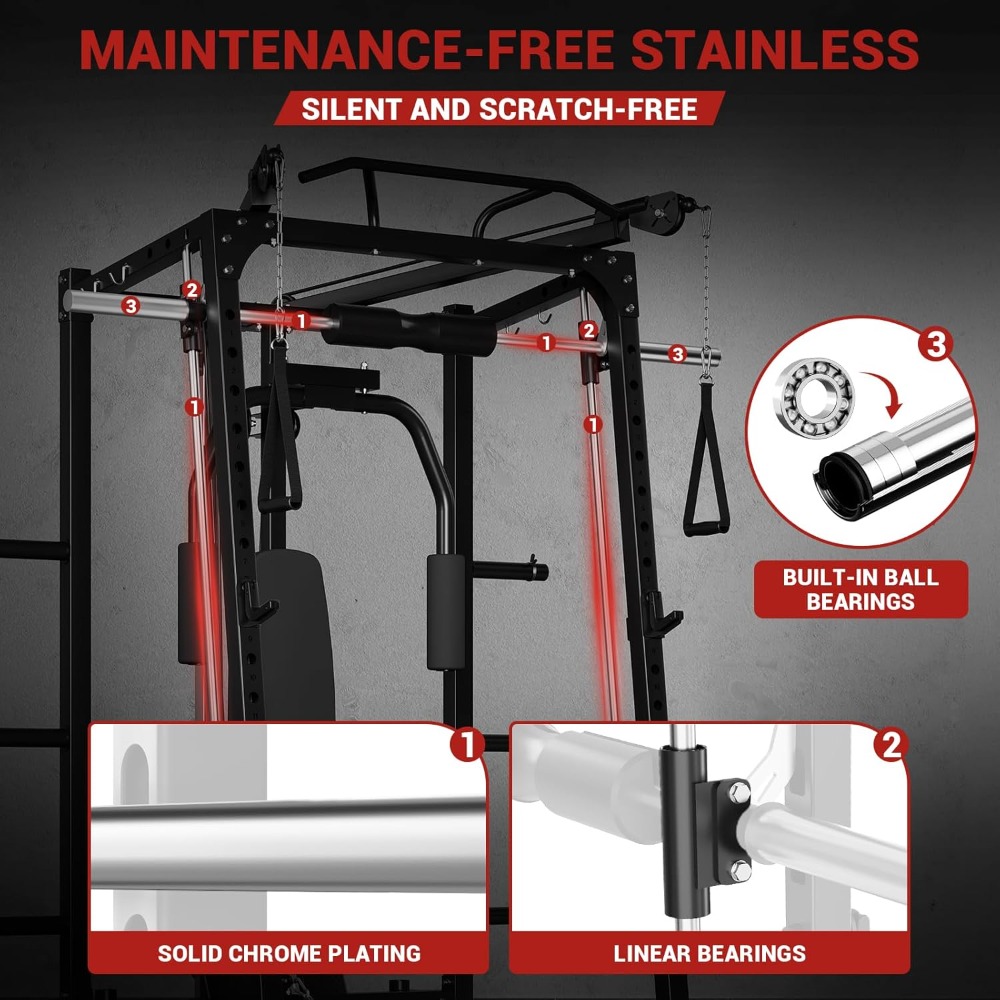Stojak Smitha, Stojak do Przys – Home Gym Rack With Cables recenzja i cena